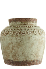 Moss Jar Medium – Rustik dekorationskrukke med patineret finish by ByLiving