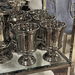 Pokal sølv keramik 11,5x11,5x17 cm by Exner GMBH