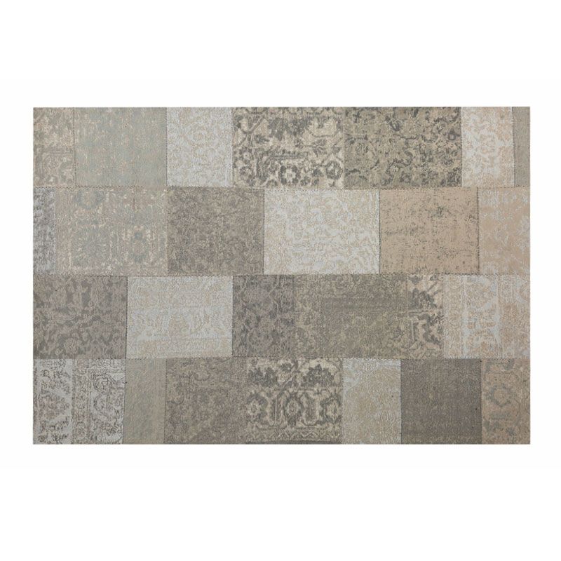 Patchwork Tæppe 280x360 cm Unikt design i neutrale nuancer by Hazenkamp