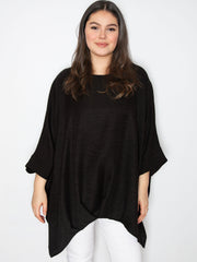 Oversize bluse med læg - ITFEB25