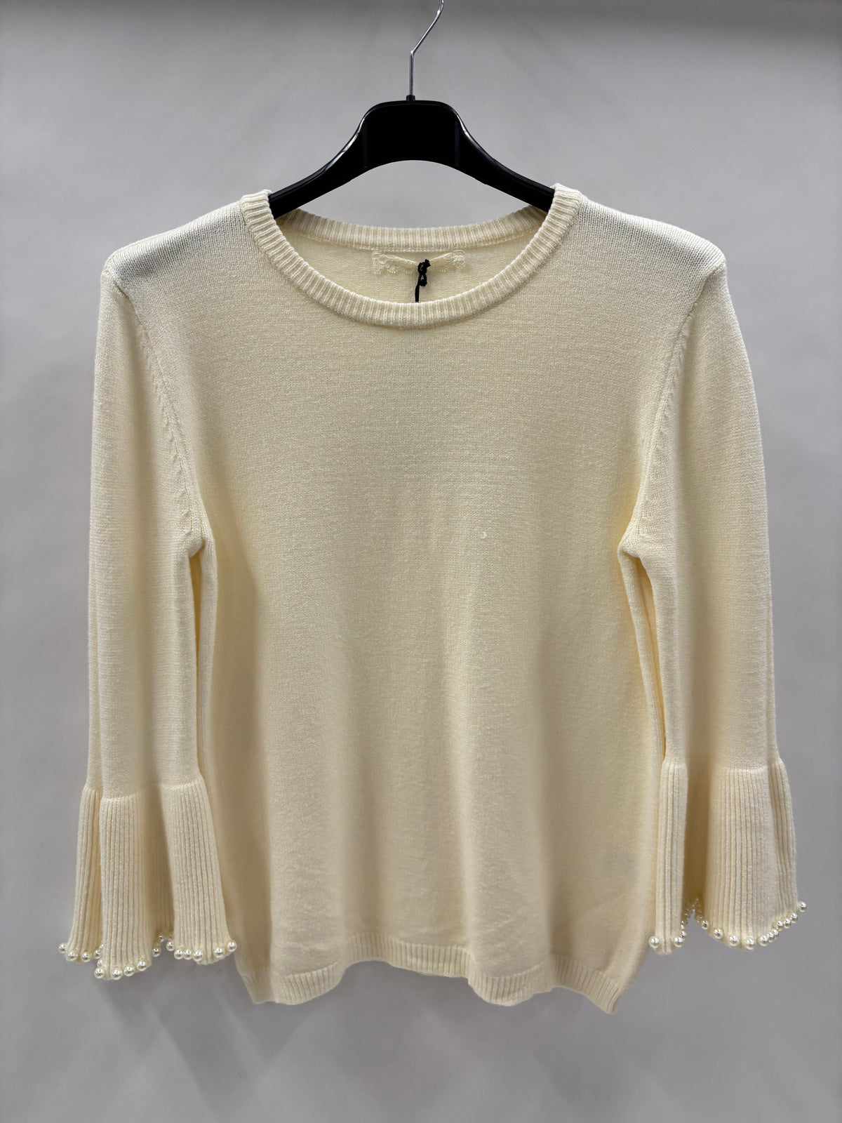 Strikbluse, Perlekant