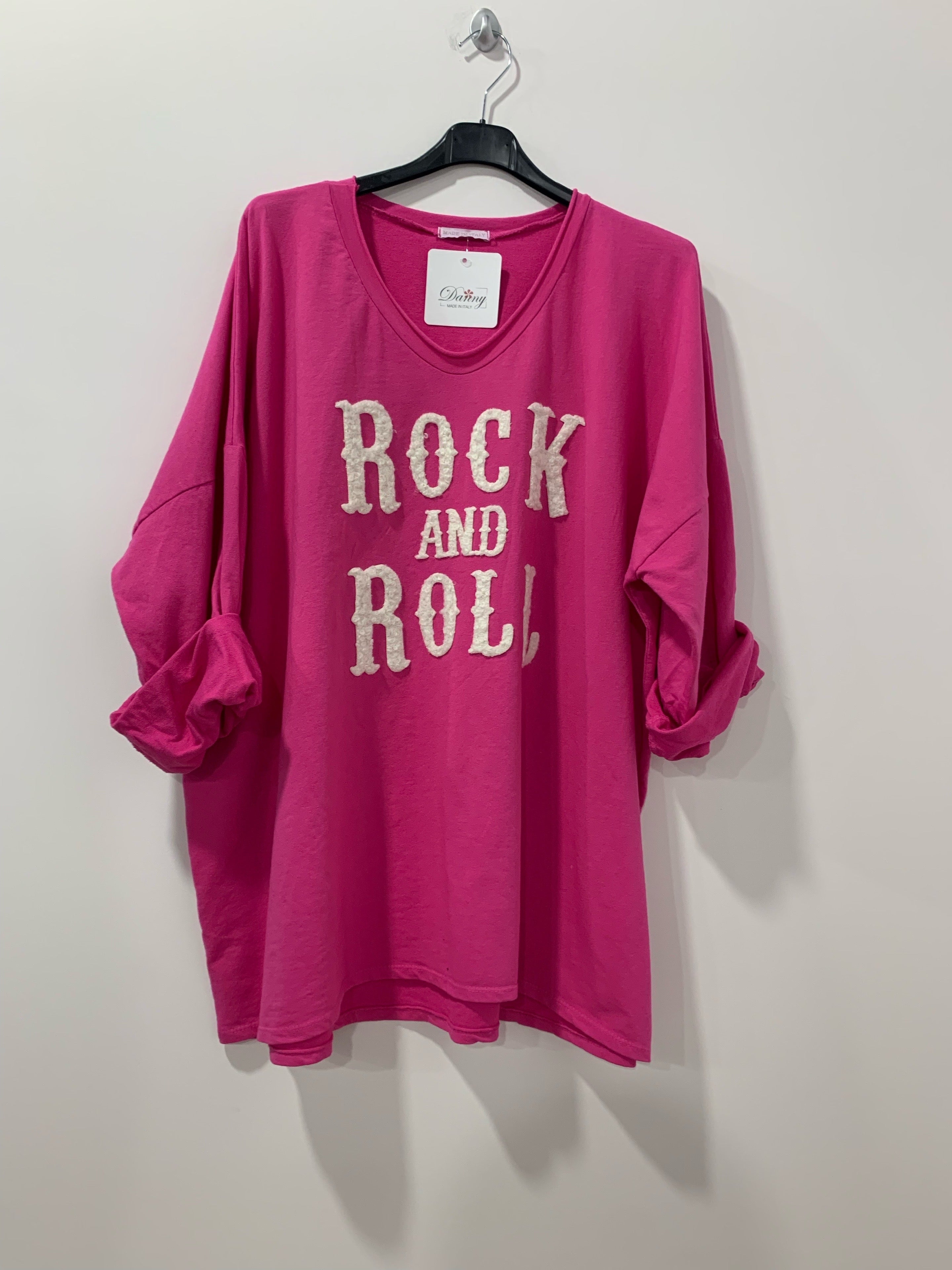 Rock and Roll sweatshirt - Brystmål 140cm