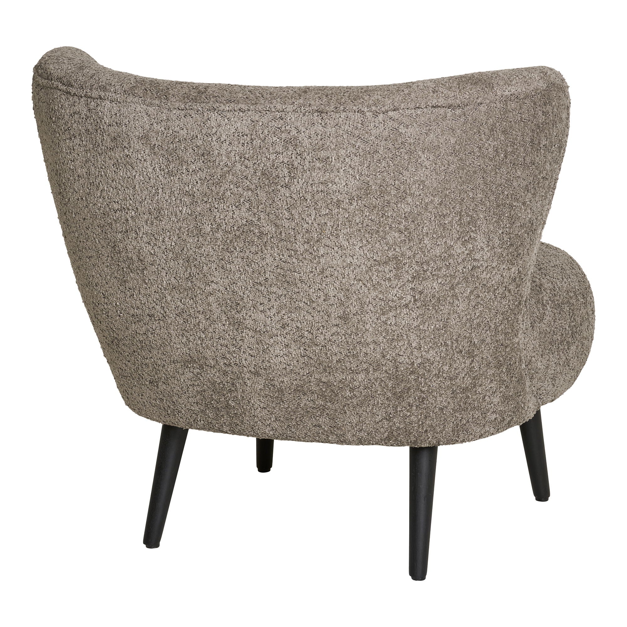 Covelo Loungestol, bouclé, brun/sort,