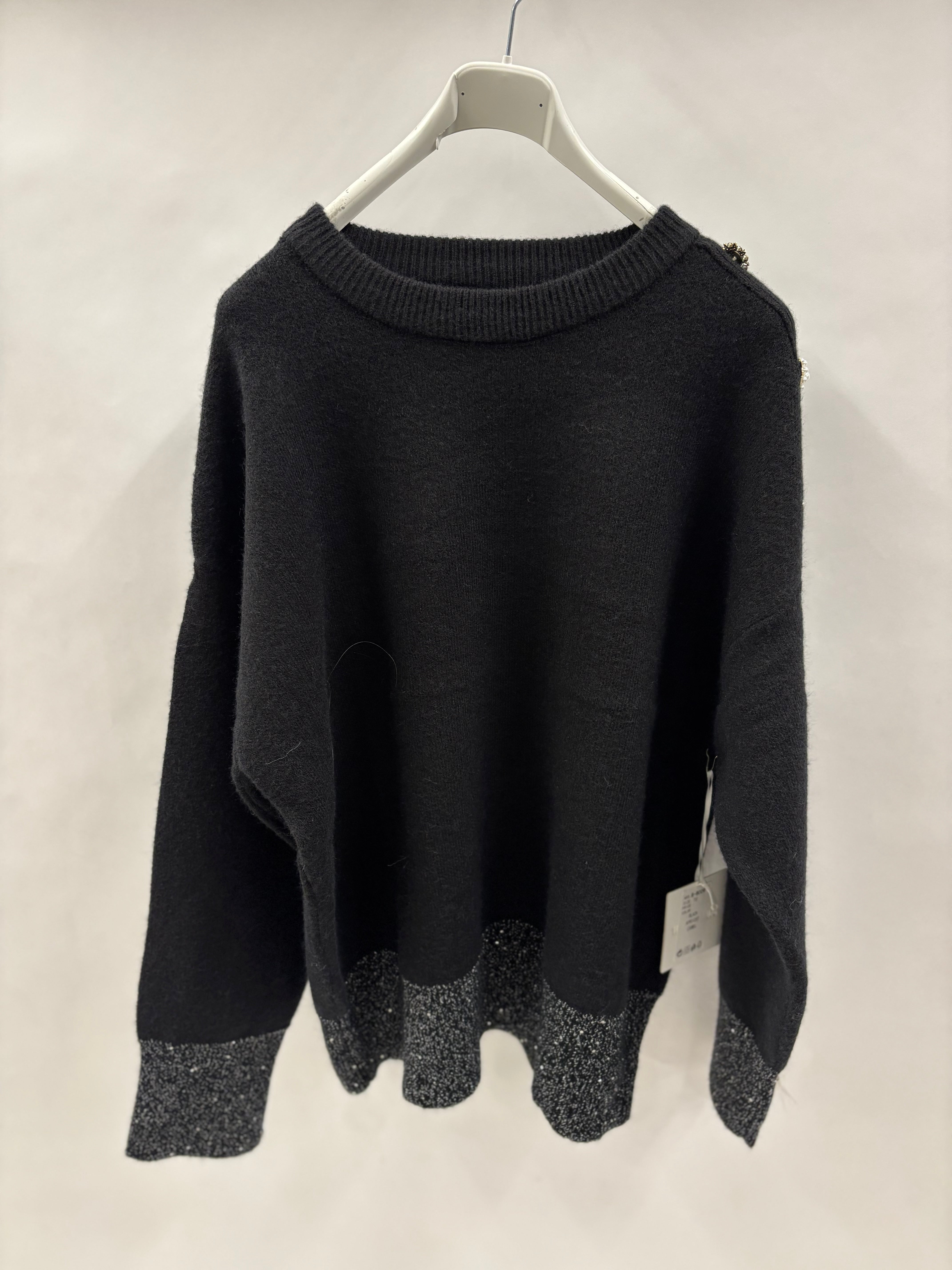 Striktrøje, Perleknapper