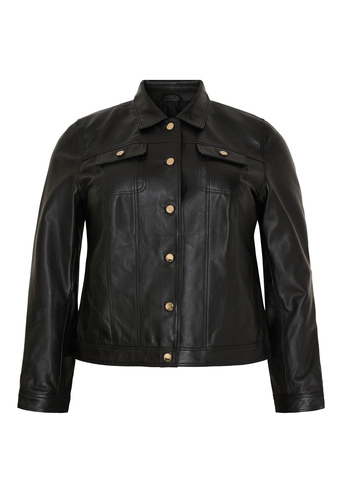 No. 1. By Ox Jeans læderjakke sort