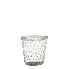 Fil de fer Basket H18/D17 cm antique zinc