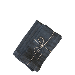 Cloth Napkin in linen set of 4 L40/W40 cm coal