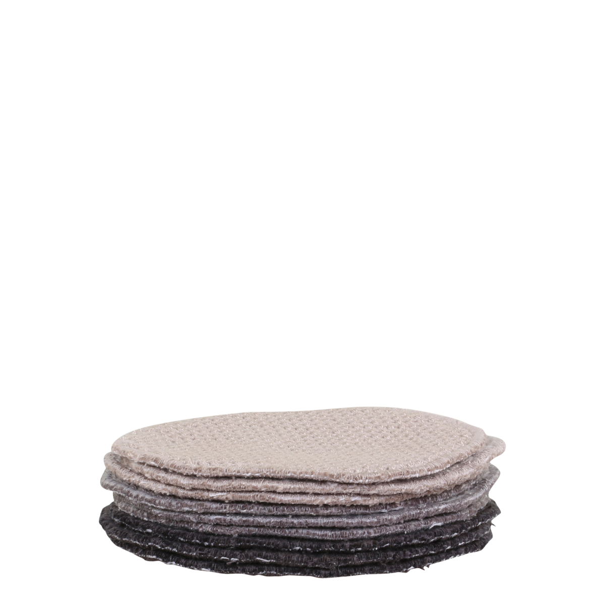 Éternel Cleansing Pads reusable set of 9 H10/W8 cm latte, grey and coal