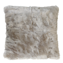 Cushion in faux fur L50/W50 cm antique latte