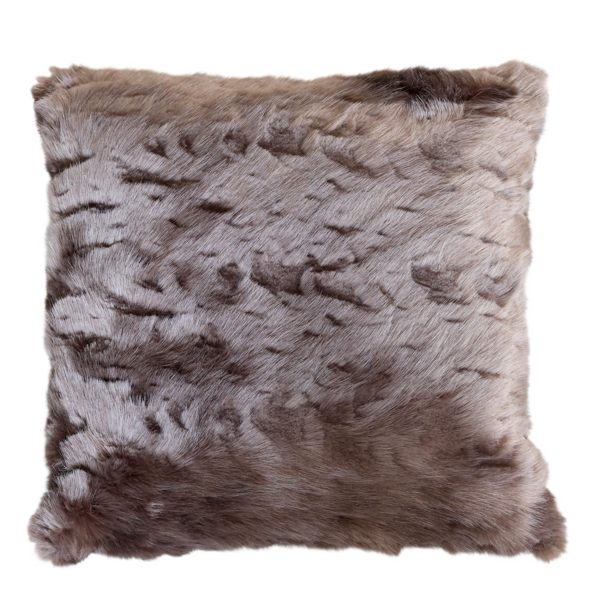 Cushion in faux fur L50/W50 cm antique chocolate