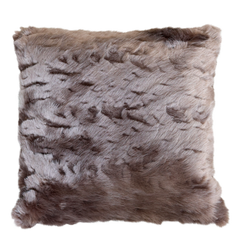 Cushion in faux fur L50/W50 cm antique chocolate