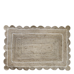 Rug in jute w. pattern L180/W120 cm nature