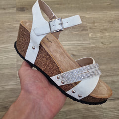 Sandal bling kilehæl by Krone 1