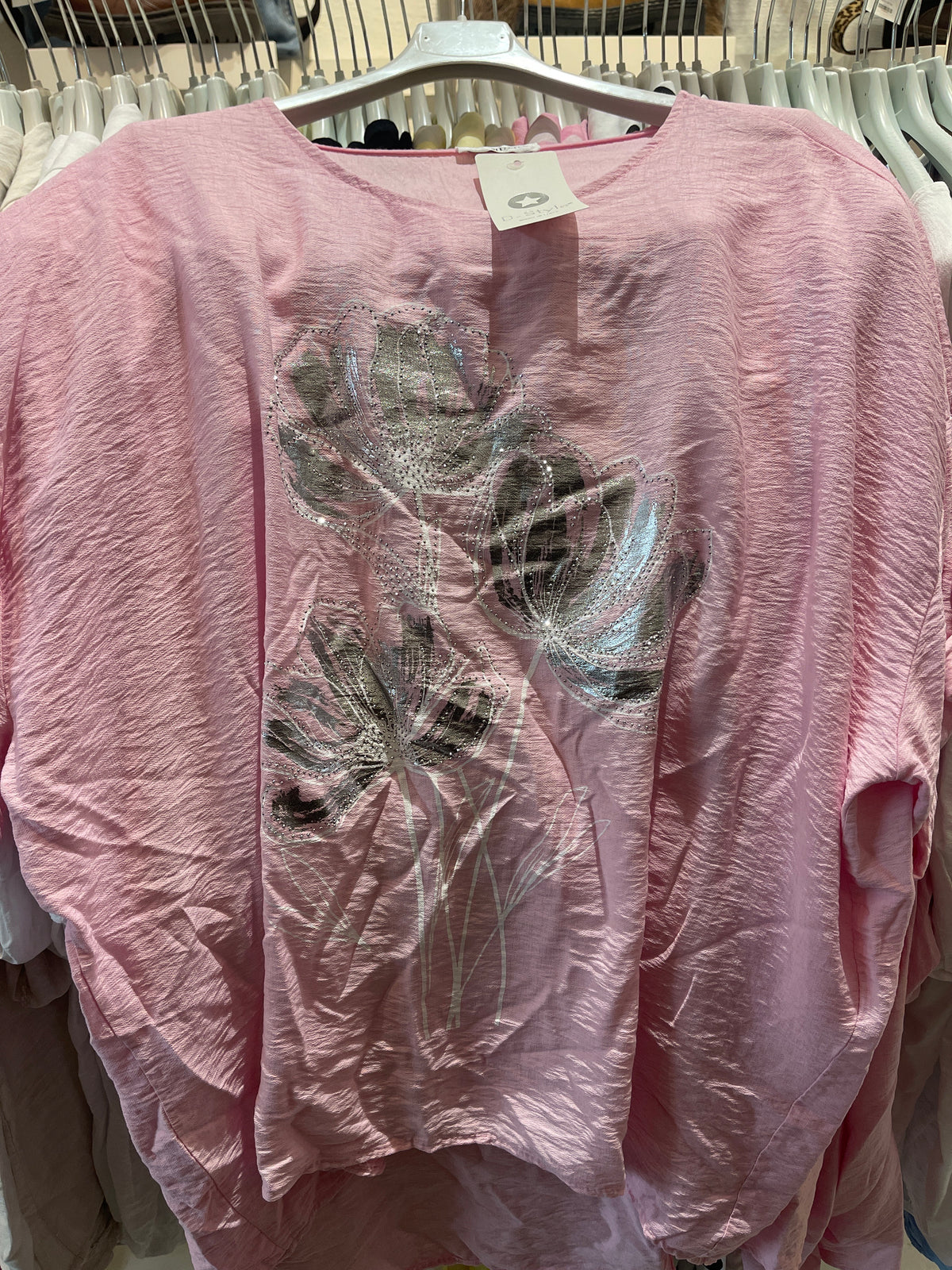 Bluse med blomster tryk by D-Style