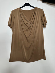 Bluse med drapering og bling - ITJULI25
