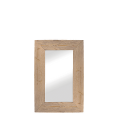 Mirror in recycled wood H90/L60/W5 cm nature