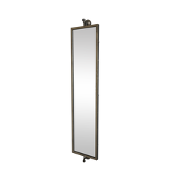 Mirror for wall H189.5/L40/W13 cm antique brass