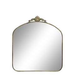 Mirror w. décor edge H90/L80/W3.5 cm antique brass