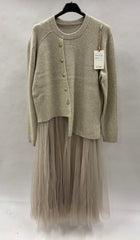 Kjole Med Cardigan - Brystmål 120cm