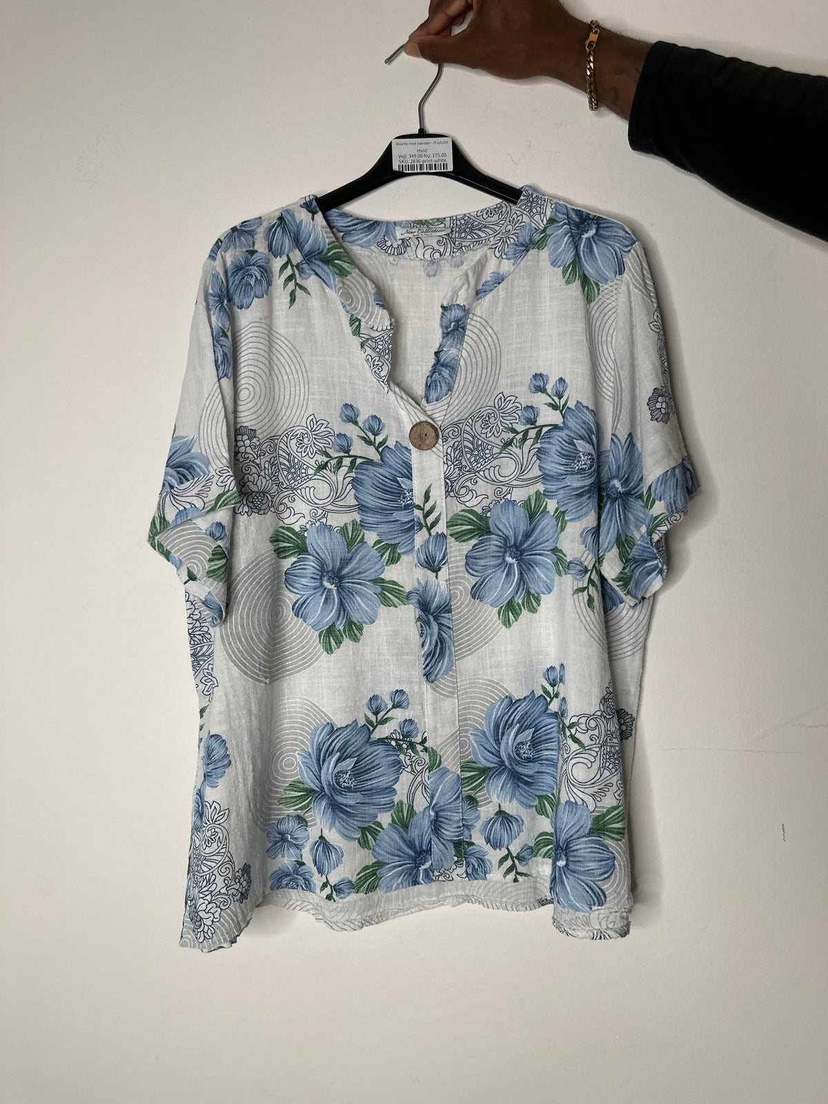 Skjorte med rundt print - ITJULI25 by Renee