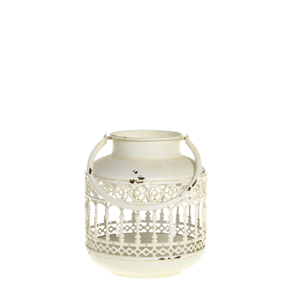 Lantern H16/D14 cm antique cream