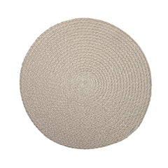 Tablett Sigge Beige Dækkeserviet Ø38 cm Naturlig og tidløs borddækning
