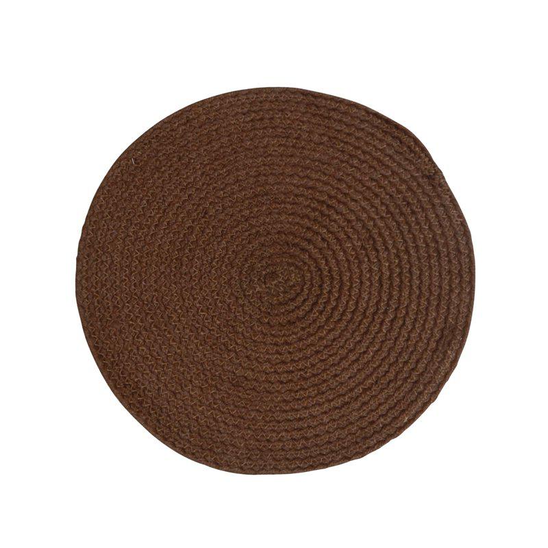 Tablett Sigge Brun Dækkeserviet Ø38 cm Klassisk og varm borddækning