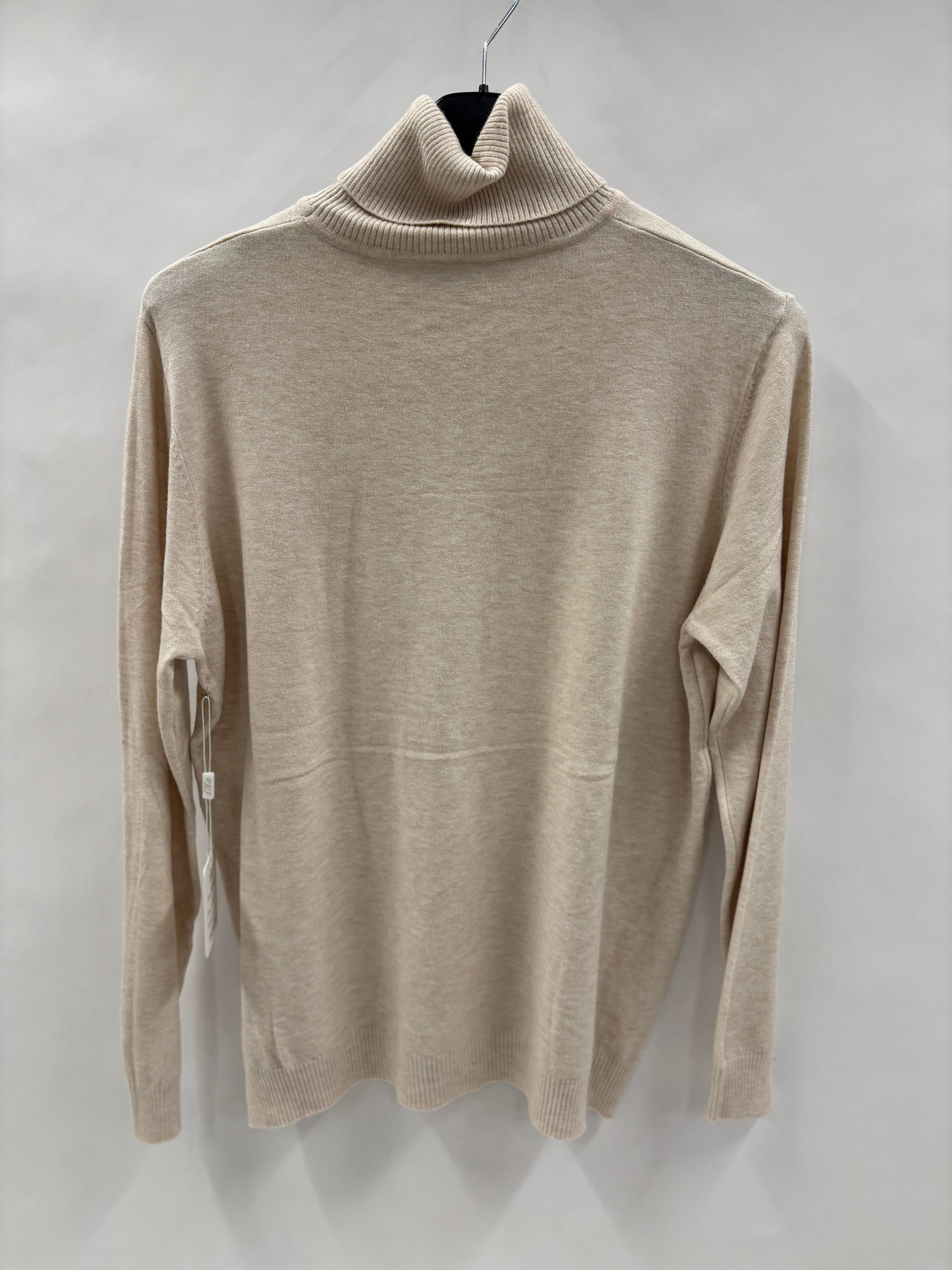 Rullekravebluse, Langærmet - Brystmål 120cm