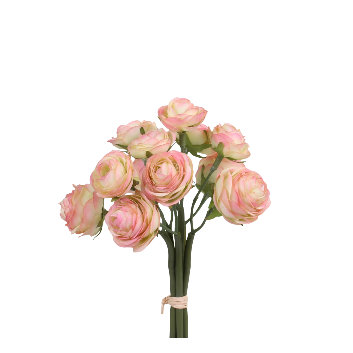 Fleur Ranunculus bouquet H26 cm rose