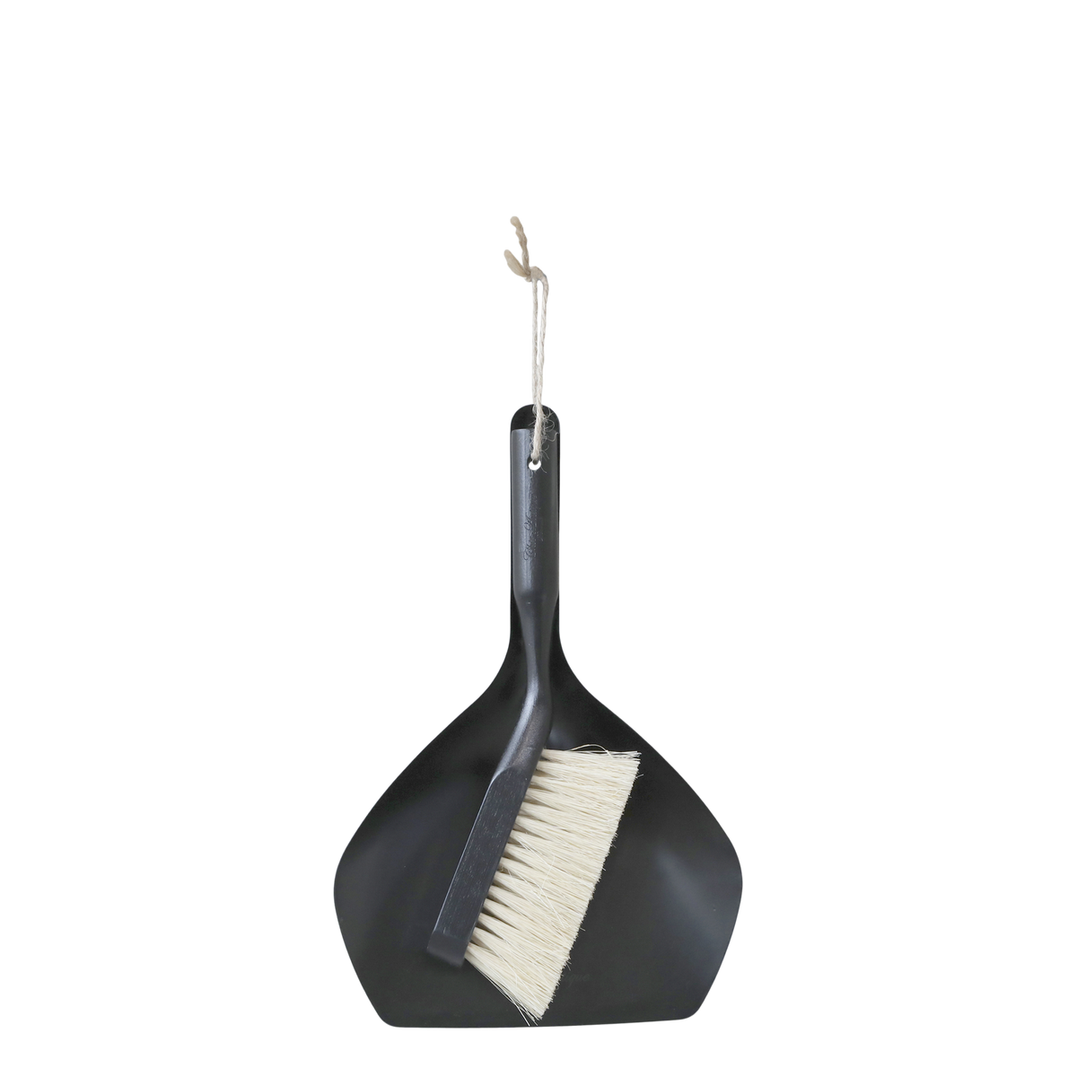 Sweeping Tray w. brush H34/L23/W7.5 cm black