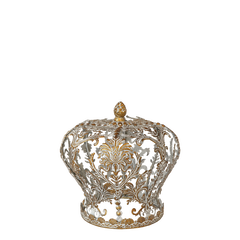 Vire Crown for deco H18/D17.5 cm antique brass