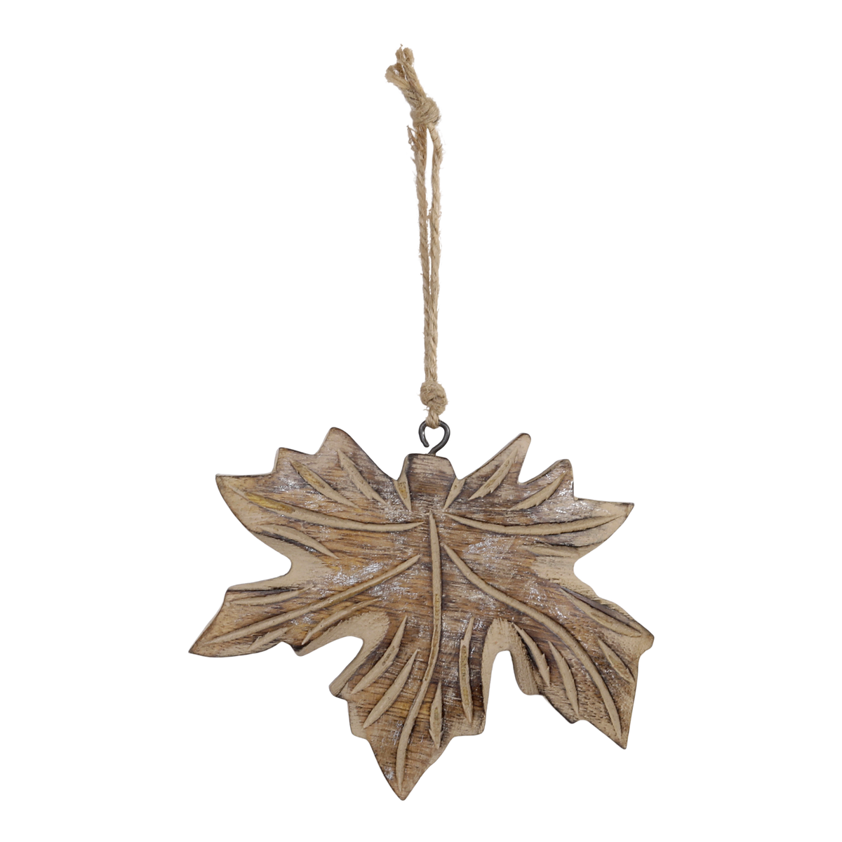 Leaf w. pattern H13/L14/W1.5 cm antique nature