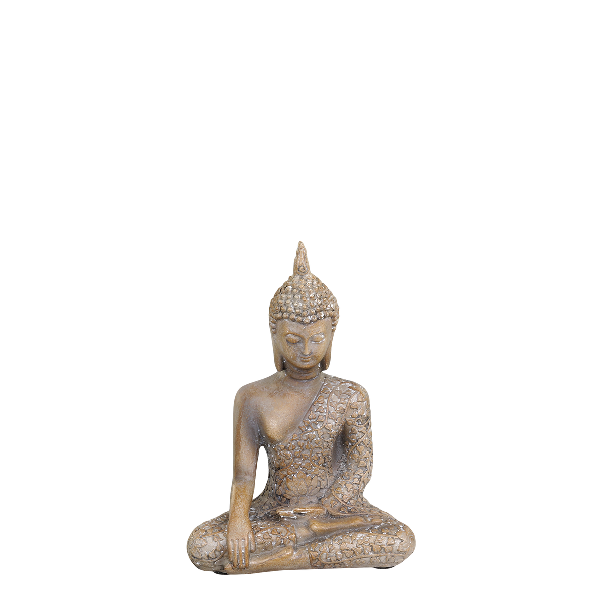 Buddha seated H13.5/L9.5/W5 cm latte