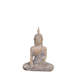 Buddha seated H18/L13/W6 cm latte