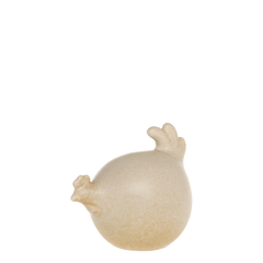 Hen H10.5/L12/W8.5 cm antique latte