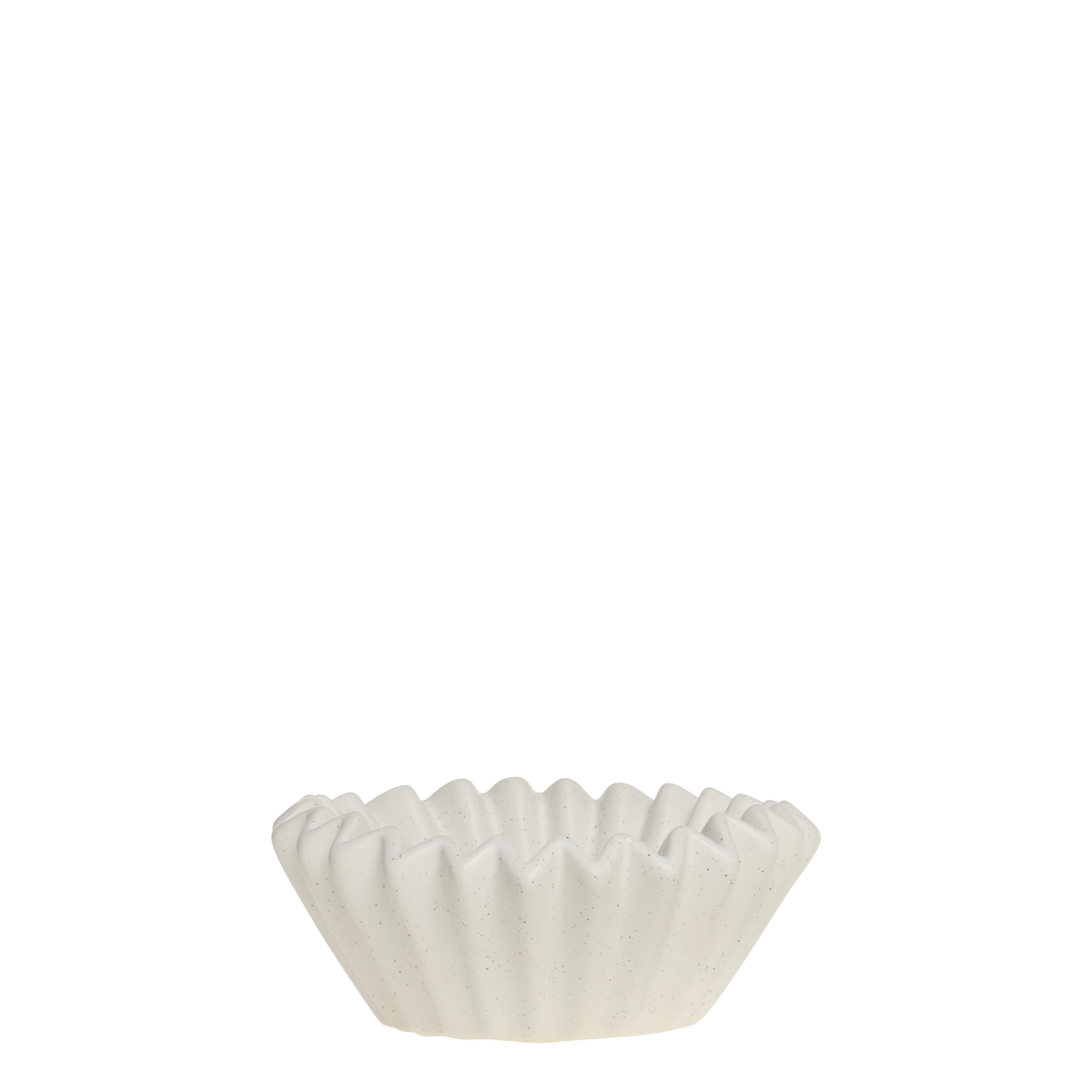 Bowl shell-shaped H6.5/D16.5 cm cream