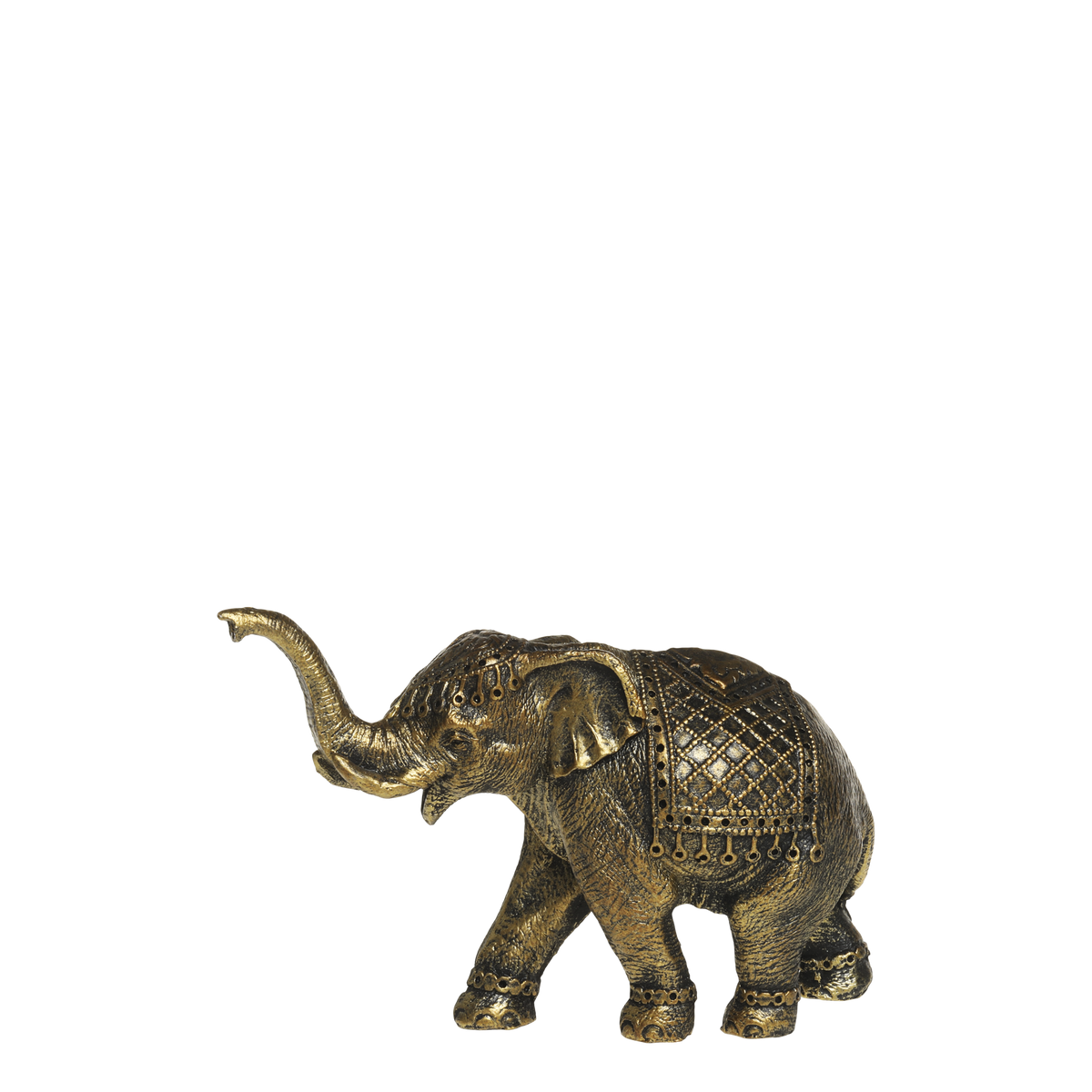 Elephant H14/L21.5/W8.5 cm antique brass