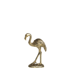 Flamingo H20/L14.5/W6.5 cm antique brass