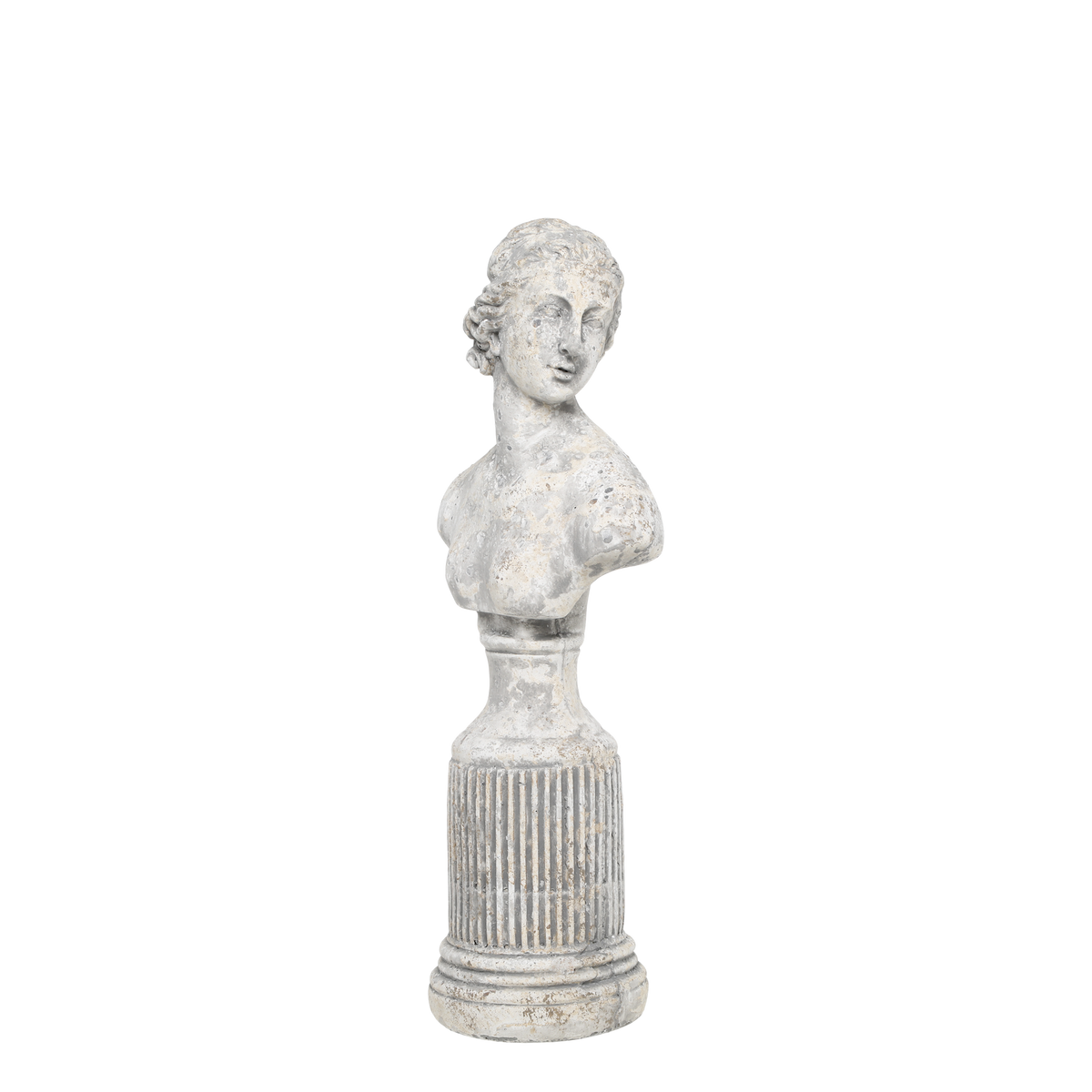 Bust Femme H43.5/L16.5/W12 cm antique grey