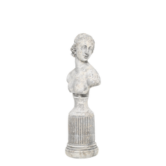 Bust Femme H43.5/L16.5/W12 cm antique grey