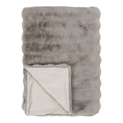 Galena Plaid imiteret pels beige 130x180 cm