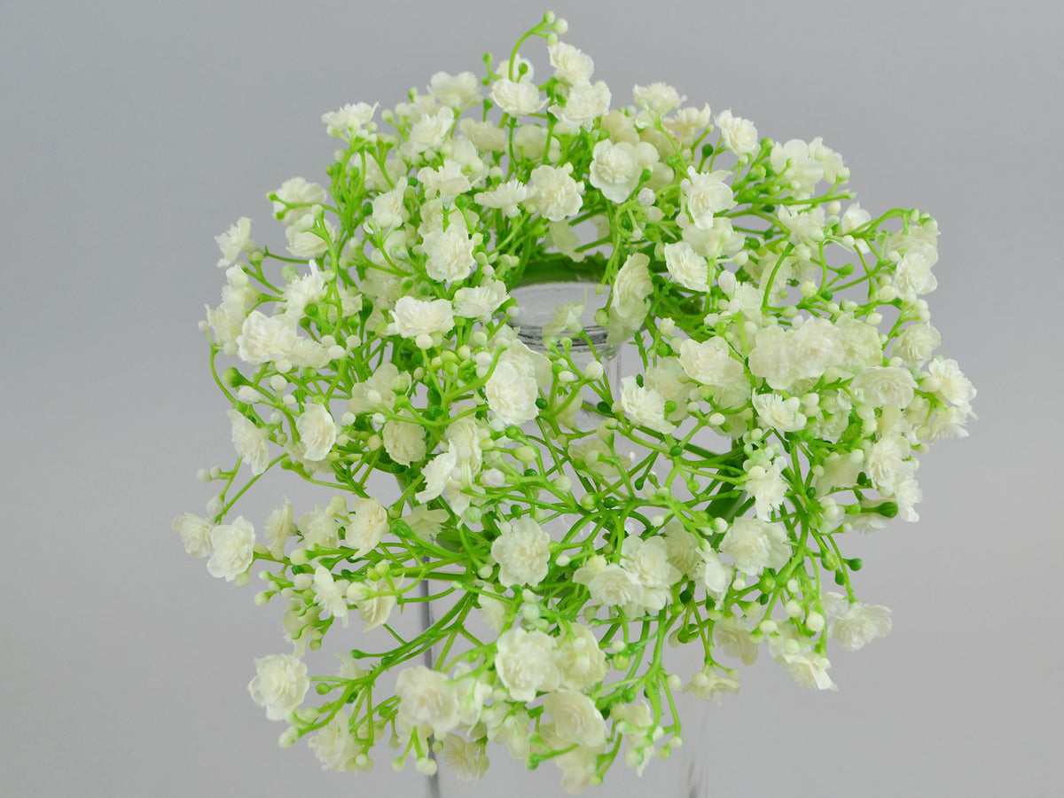 Gypso wreath Ø 20cm white