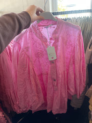 Skjorte med blomster broderi by Sierra