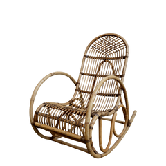 Old French Rocking Chair H100/L106/W58 cm nature