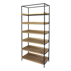 Shelving Unit w. 6 shelves H213/L97/W50.5 cm nature