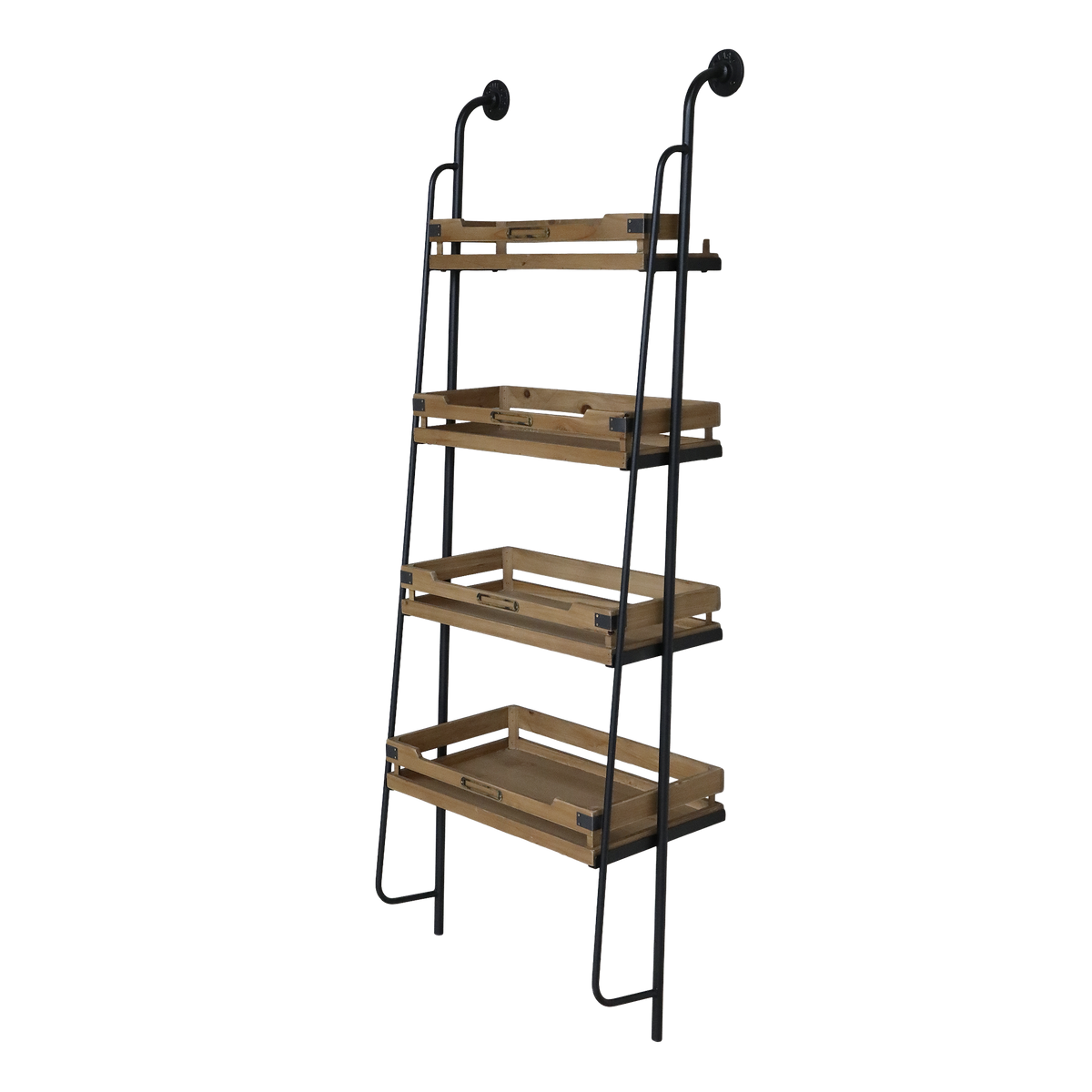 Shelving Unit for wall w. 4 shelves H179.5/L70/W38 cm nature