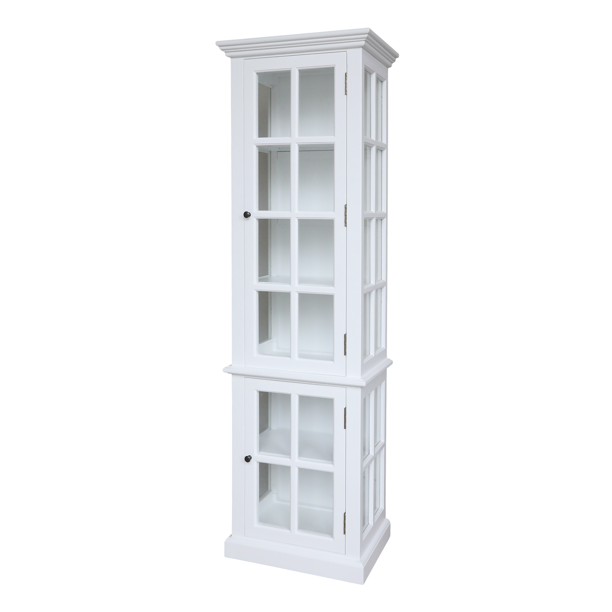 Marseille Display Cabinet w. 2 doors & shelves H196/L60/W40 cm white