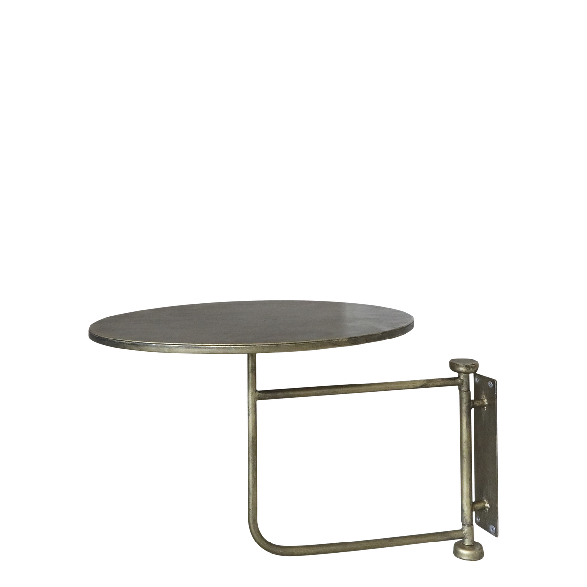 Table for wall H45.5/D35 cm antique brass