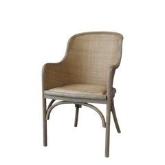 GI. fransk Stol m. flet 91x56,5x56 cm natur