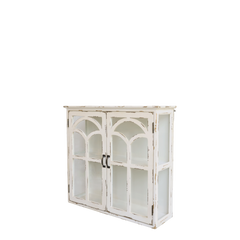 Wall Cabinet w. 2 doors H62/L70/W20 cm antique cream